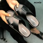 Cross Sandals Black